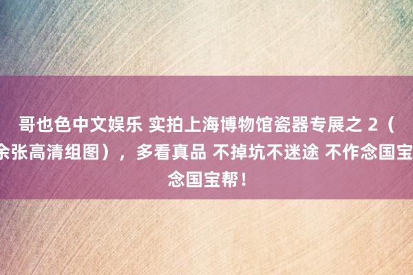 哥也色中文娱乐 实拍上海博物馆瓷器专展之 2（百余张高清组图），多看真品 不掉坑不迷途 不作念国宝帮！
