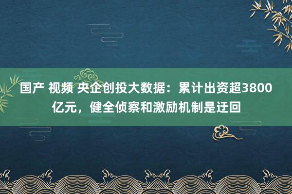 国产 视频 央企创投大数据：累计出资超3800亿元，健全侦察和激励机制是迂回