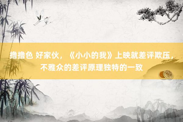 撸撸色 好家伙，《小小的我》上映就差评欺压，不雅众的差评原理独特的一致