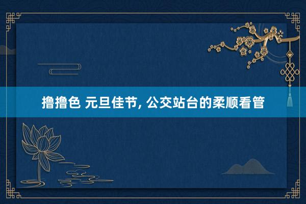 撸撸色 元旦佳节， 公交站台的柔顺看管
