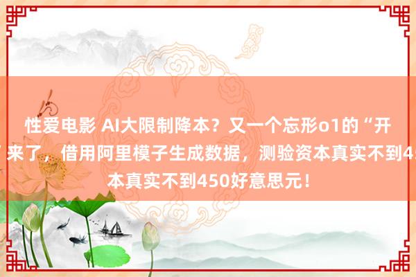性爱电影 AI大限制降本？又一个忘形o1的“开源推理模子”来了，借用阿里模子生成数据，测验资本真实不到450好意思元！