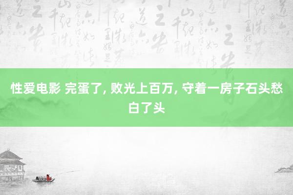 性爱电影 完蛋了， 败光上百万， 守着一房子石头愁白了头