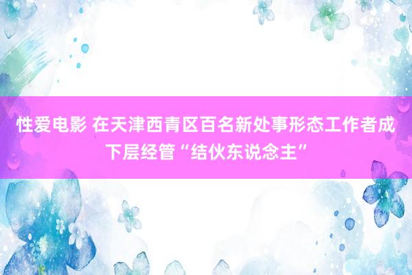 性爱电影 在天津西青区百名新处事形态工作者成下层经管“结伙东说念主”